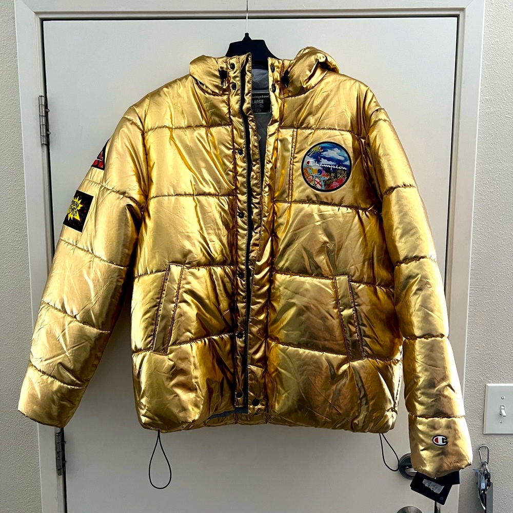 COPY - Champion Metallic Gold NASA Puffer